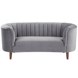 Millephri Gray Loveseat - Ornate Home