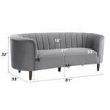 Millephri Gray Sofa - Ornate Home