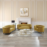 Millephri Olive Yellow Chair - Ornate Home