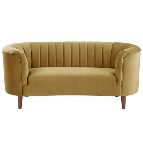 Millephri Yellow Loveseat - Ornate Home