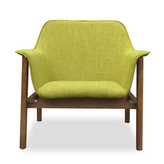 Miller Accent Chair in Green and Walnut - Ornate Home
