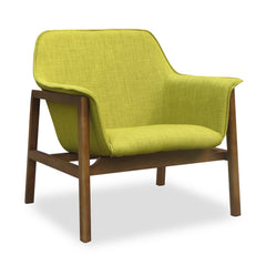 Miller Accent Chair in Green and Walnut (set of 2) - Ornate Home