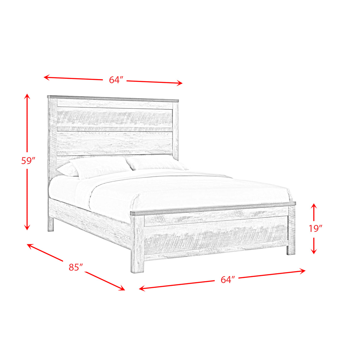 Millers Cove Gray 3-Piece Queen Panel Bedroom Set - Ornate Home