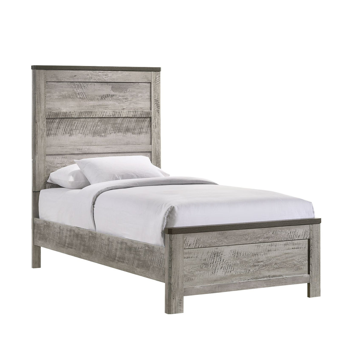 Millers Cove Gray 3-Piece Twin Bedroom Set - Ornate Home