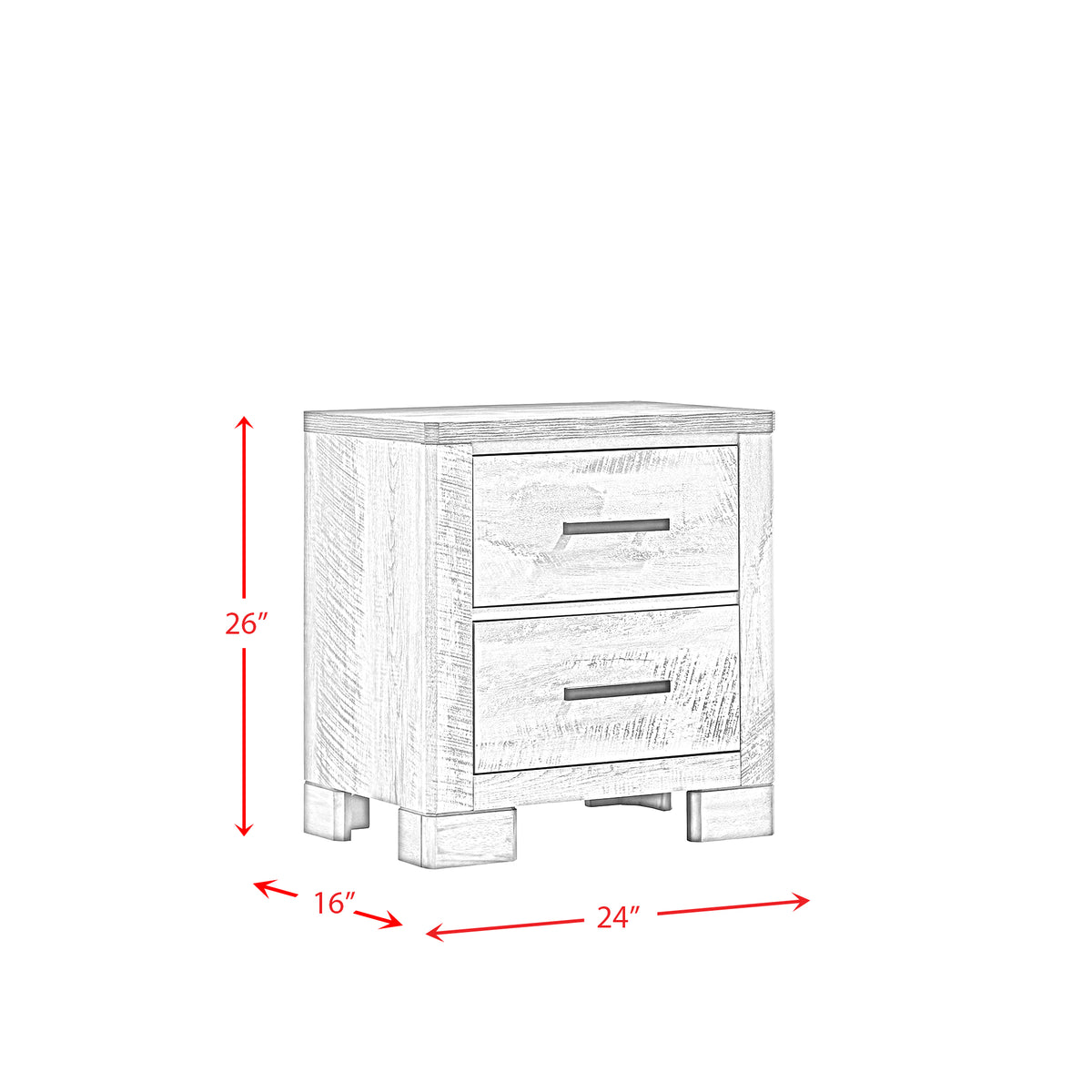 Millers Cove Gray 4-Piece Full Bedroom Set - Ornate Home