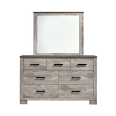 Millers Cove Gray 7-Drawer Dresser Dresser & Mirror Set - Ornate Home