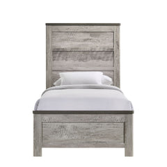 Millers Cove Gray Twin Panel Bed - Ornate Home