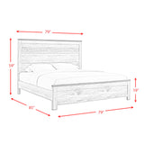 Millers Cove Grey 4-Piece King Bedroom Set with 2 Nightstands & Chest - Ornate Home
