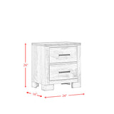 Millers Cove Grey 4-Piece King Bedroom Set with 2 Nightstands & Chest - Ornate Home