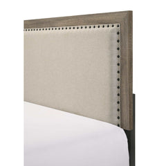 Millie Brownish Gray Upholstered Twin Panel Bed - Ornate Home