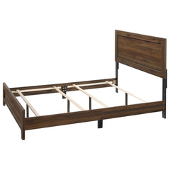 Millie Cherry Brown Full Panel Bed - Ornate Home