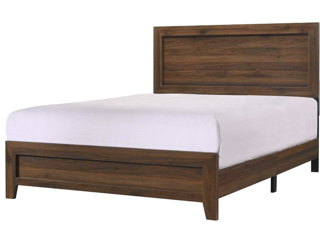 Millie Cherry Brown King Panel Bed - Ornate Home