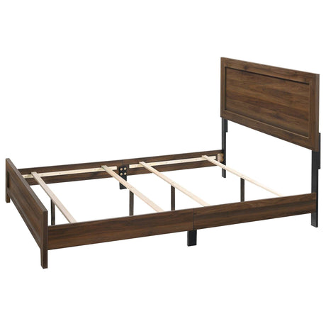 Millie Cherry Brown King Panel Bed - Ornate Home