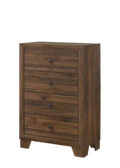 Millie Cherry Brown Panel Bedroom Set - Ornate Home