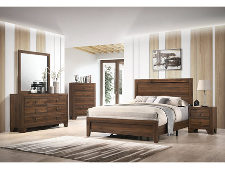 Millie Cherry Brown Youth Panel Bedroom Set - Ornate Home
