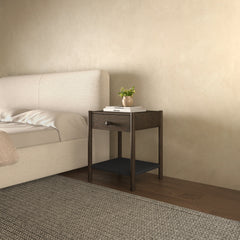 Millie Dark Brown Nightstand - Ornate Home