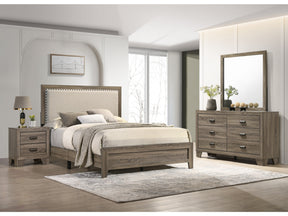 Millie Grey Upholstered Panel Youth Bedroom Set - Ornate Home