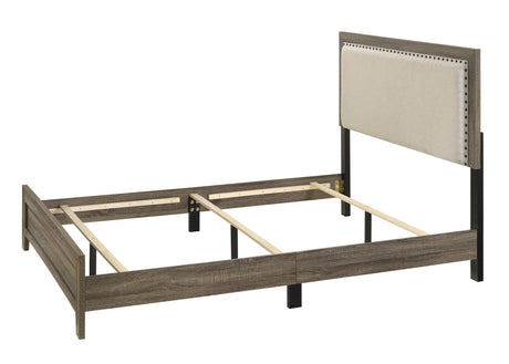 Millie Grey Upholstered Panel Youth Bedroom Set - Ornate Home