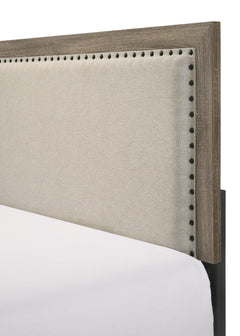 Millie Grey Upholstered Panel Bedroom Set - Ornate Home