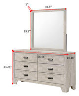 Millie White Dresser Mirror - Ornate Home