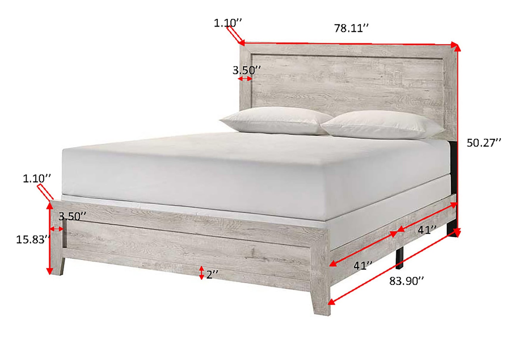 Millie White Panel Bedroom Set - Ornate Home