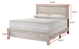 Millie White Queen Bed In One Box - Ornate Home