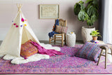 Milliken Magenta Area Rug - Ornate Home