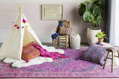 Milliken Magenta Area Rug - Ornate Home