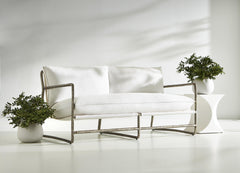 Millim White Outdoor Accent Table - Ornate Home