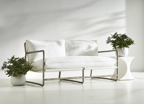 Millim White Outdoor Accent Table - Ornate Home