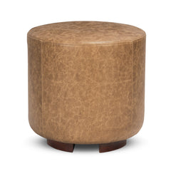 Millo Sedona Brown 18" Round Ottoman - Ornate Home