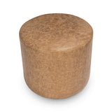 Millo Sedona Brown 18" Round Ottoman - Ornate Home