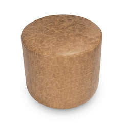Millo Sedona Brown 18" Round Ottoman - Ornate Home