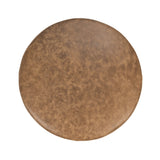 Millo Sedona Brown 18" Round Ottoman - Ornate Home