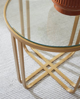 Milloton Gold Occasional Table Set (Set of 3) (Online Special Price) - Ornate Home