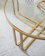 Milloton Gold Occasional Table Set (Set of 3) (Online Special Price) - Ornate Home