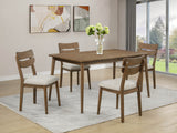 Mills Beige/Brown Dining Side Chair (Set of 2) - Ornate Home