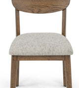 Mills Beige/Brown Dining Side Chair (Set of 2) - Ornate Home