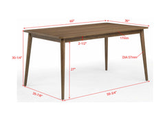 Mills Brown Dining Table - Ornate Home