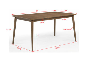 Mills Brown Dining Table - Ornate Home