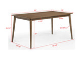 Mills Brown Dining Table - Ornate Home