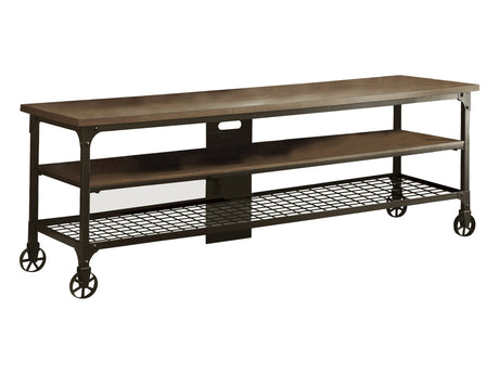 Millwood Natural/Black TV Stand - Ornate Home