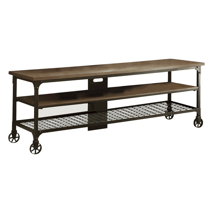 Millwood Natural/Black TV Stand - Ornate Home