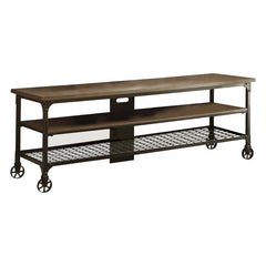 Millwood Natural/Black TV Stand - Ornate Home