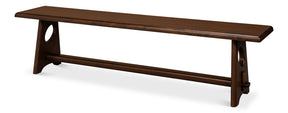 Millwright Brown Mahogany Bench - Ornate Home