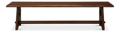 Millwright Brown Mahogany Bench - Ornate Home
