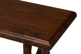 Millwright Brown Mahogany Bench - Ornate Home