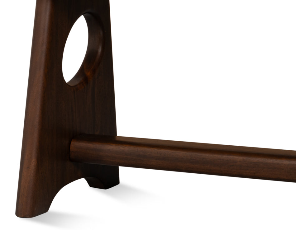 Millwright Brown Mahogany Bench - Ornate Home