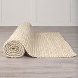 Milo Beige 9x12 Camel Color Woven Hemp Area Rug - Ornate Home