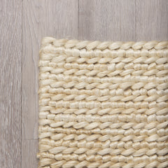 Milo Beige 9x12 Camel Color Woven Hemp Area Rug